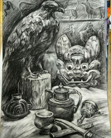 Karherine - (炭精筆)素描練習作品