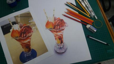 荓語 - 實物驚喜描繪_色鉛筆