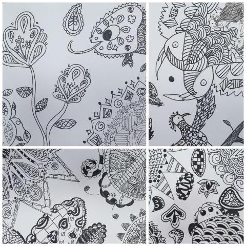 可可老師 - 國小六年級描線圖創作