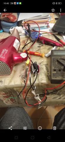 莊勝超 - 日本負離子吹風機無法做動，維修完成。