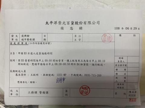 愛爾熊 - 百貨公司停車證