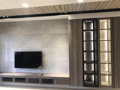 曉慈 - 客廳電視牆設計