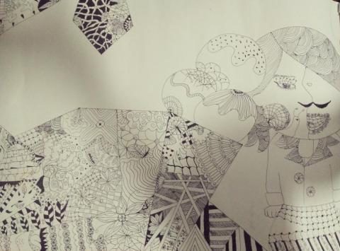 弘光科大 - 自創禪繞畫