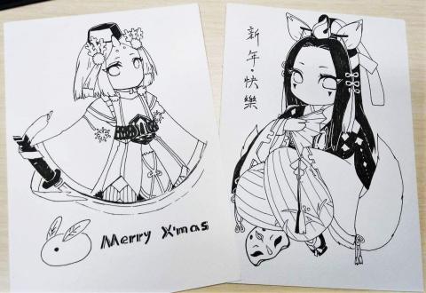 米格工作室 - 手繪黑白圖