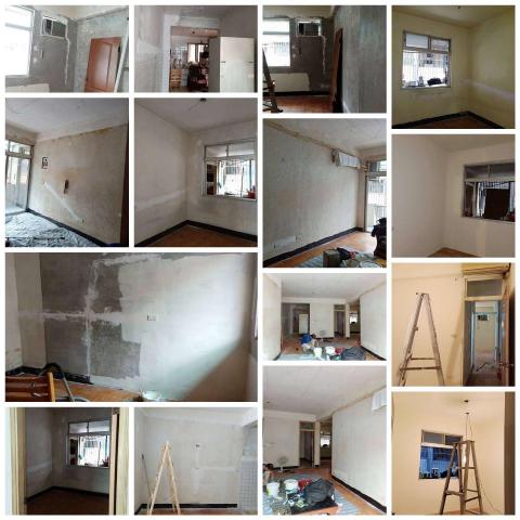 (豪)創奇油漆工程 - 桃園市秀山路，油漆粉刷施工完成照