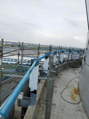 正耀金屬 - 機場塔臺管制室外圍316不繡鋼，耐風壓欄杆(未鑲玻璃)