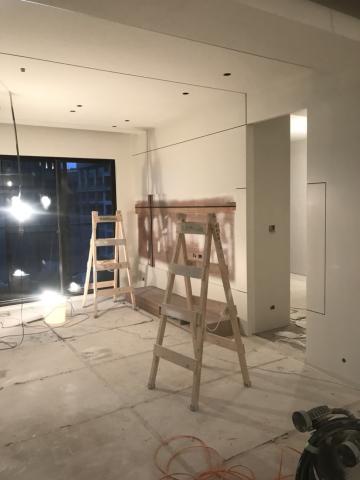 晶晏油漆裝潢工程 - 完工圖
天花板得利（霧鄉色）
牆面冷烤漆（調色近霧鄉）