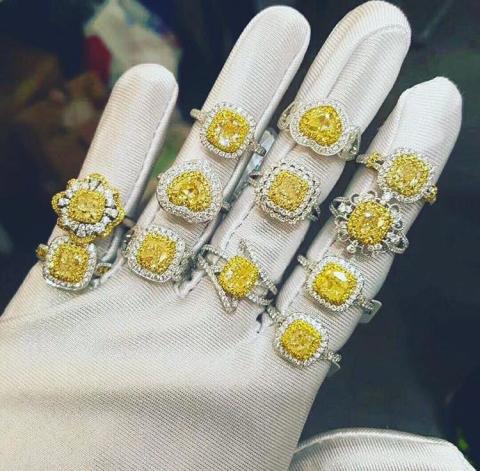 楊莉莉 - 黃鑽及其他色系鑽石設計, 並附有歐美認證等.