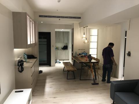 墨根空間設計股份有限公司 - 板橋 合宜案 
餐廳透視圖,現代風格.