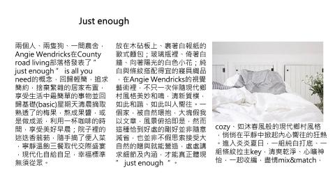 林詩芸 - 部落格撰寫
JUST ENOUGH