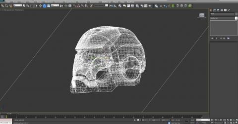 LIX - 利用3ds Max軟體搭配藍圖打造出初代鋼鐵頭裝，利用V-ray進行彩現，打造出鋼鐵裝獨有的金屬質感，提高擬真程度。