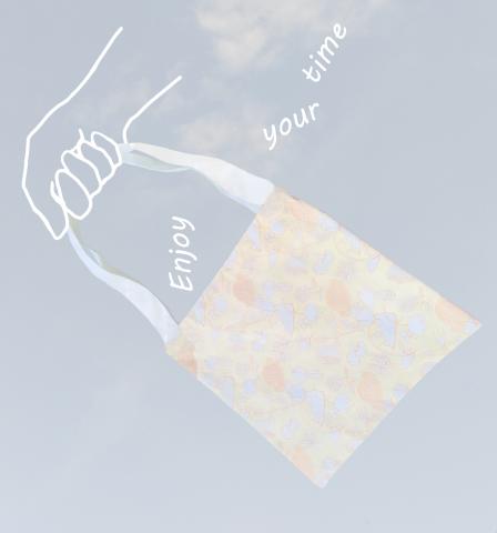 Cookie 設計 - 商品照設計-夏日午後帆布袋(白)