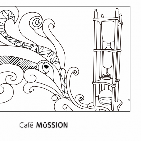 陳巧馨個人接案 - 曾為咖啡廳製作一系列的黑白名片設計(系統只能節正方形...)
為個人創作