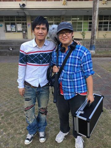 聲畫實驗工作室 - 央視紀錄片-非常傳奇現場成音，與王宏恩合影