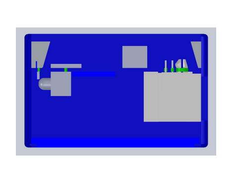領譽科技有限公司 - 機構剖面空間，確認散熱係數及各部位干涉。