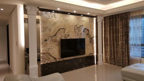 椰子室內設計裝修 - 新成屋客廳設計!