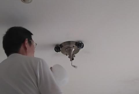 童建國（個人） - 施工中-安裝新燈具