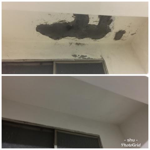 油漆裝潢 - 修補前後對比