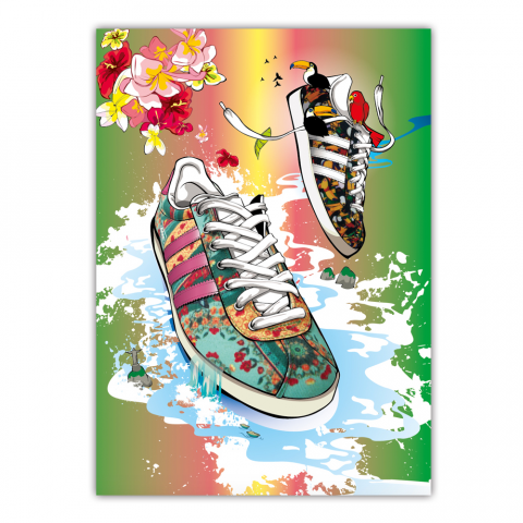 YING - ADIDAS 廣告插畫