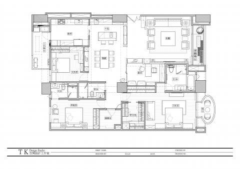 TK 空間設計工作室 - 住宅規劃平面圖--
將最有限的空間發揮到極大值,此住宅案為三代同堂 TK 空間設計工作室 - 住宅規劃平面圖--
將最有限的空間發揮到極大值,此住宅案為三代同堂