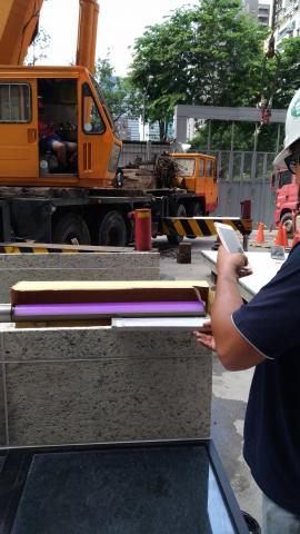 凱圳 - 新建-大樓外牆燈.安裝測試。