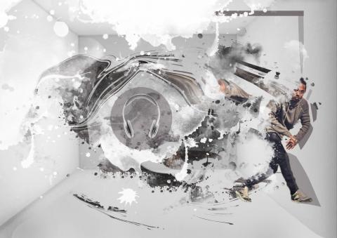 余育承 - 用photoshop的液化功能及一些筆刷的元素，設計出一張合成圖。