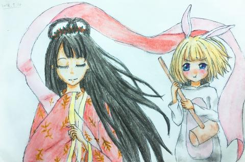 謝拔辣個人工作室 - 中秋節繪製