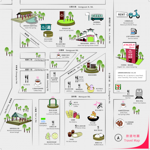 Alex  - 平面設計- 四折型DM(正面)，含地圖、ICON插畫設計