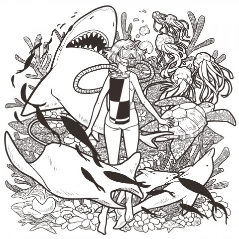 Arra - 插畫設計/黑白