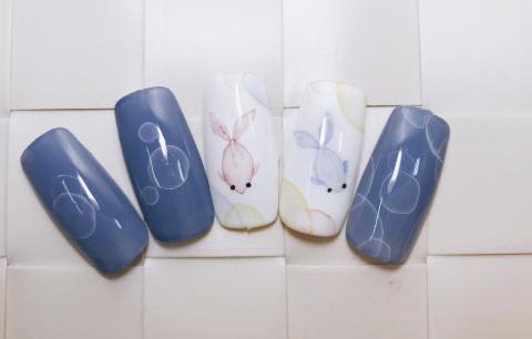 Jessica nail　西卡美甲日記 - 水彩金魚