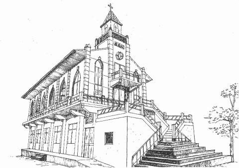 自由業 - 竹北天主堂手繪