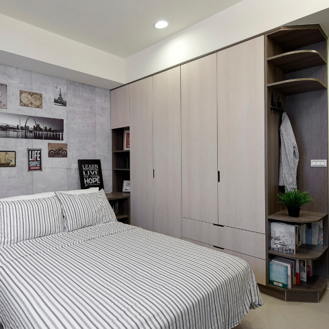 歐德系統傢俱 - Order家具系統板材、門板多樣，靈活度超高，可配合屋況及收納需求，規劃專屬個人的衣物收納、展示空間
