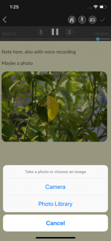 誠果資訊科技 - QNotePro - voice recording, images taking, note taker App - Editing an existing note