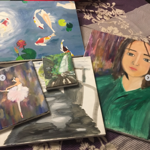 林書伃 - 油畫作品。