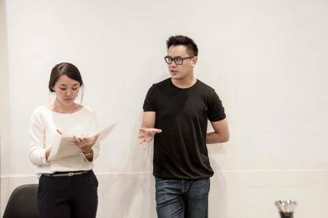 歐陽 - WBC評審來台的咖啡杯測口譯工作