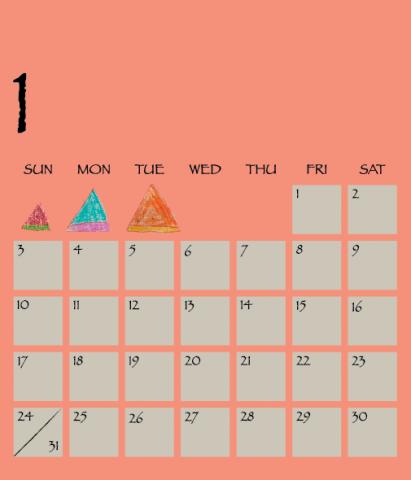 獨故工作室 - 月曆設計