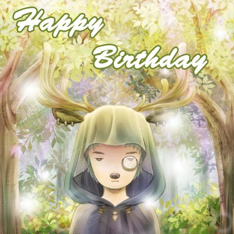 黛蘭 - 客製友人生日賀卡