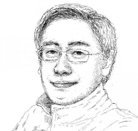 雨咚奇異科技有限公司  - 黑色線描的自畫像