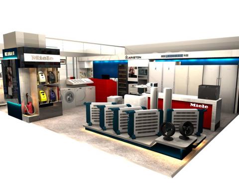 程山設計有限公司 - 天母SOGO家電櫃位3D透視圖