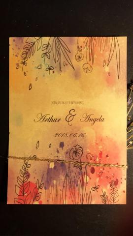 NightMoon - 喜帖設計-正面