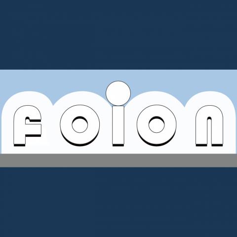 劉茜茜 - 公司頭像設計作品   以沉穩高雅的深藍色托底     讓FOION公司的LOGO具有層次感和無限延伸的穿透力