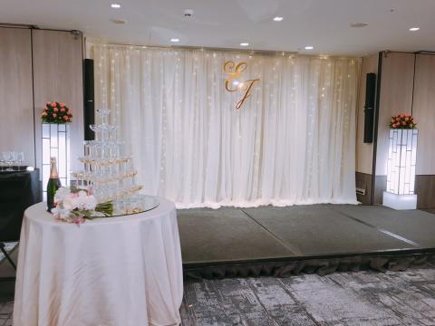 隅花相識 - ［2018/3/24晶華酒店］舞台區拉紗+立體logo