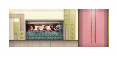 榮群營造股份有限公司-室內設計/婚禮佈置/花藝設計/平面設計 - 商業空間設計--輕旅2D上彩立面圖