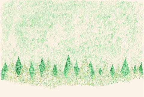 廖婕安 - 今年三月在日本長野現長野市辦插畫個展的作品，展覽主題是長野的冬日生活。