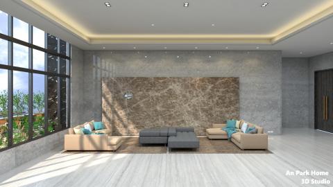 安樸居 - An Park Home 3D studio - 高雄 幸湖灣大廳