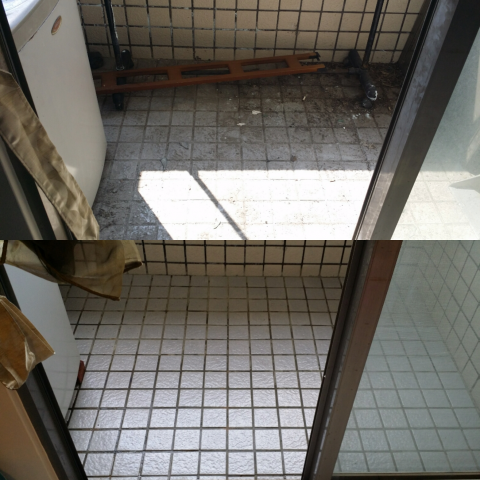 聖德環境企業有限公司 - 室內清潔
陽臺清潔前後對比圖