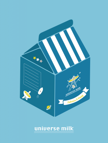 KLEUR 工作室  - 牛奶商品宣傳海報設計。