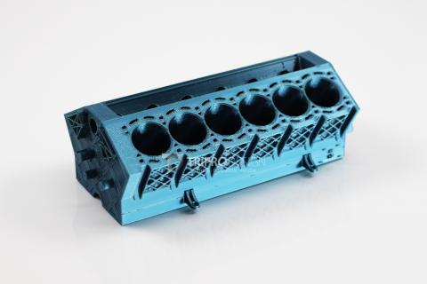 亦起3D列印 - V12引擎本體
FDM製作
特殊色：青銅色
尺寸：150x80x50 (mm)
