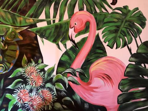 表色相工作室 - 壁畫案子局部