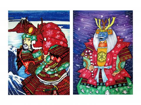 Dark Cheese - 插畫:浮世繪風格